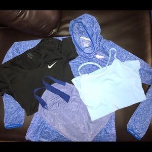 NWOT WOMENS NIKE DRIFIT SHIRT HOODIE BUNDLE